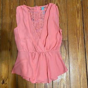 Peplum Lace Top